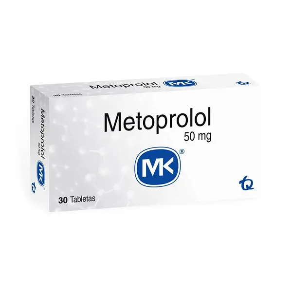 Metoprolol 50 Mg 30 Tabletas Mk(M)12180