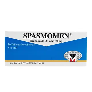 Spasmomen 40 mg 30 tabletas