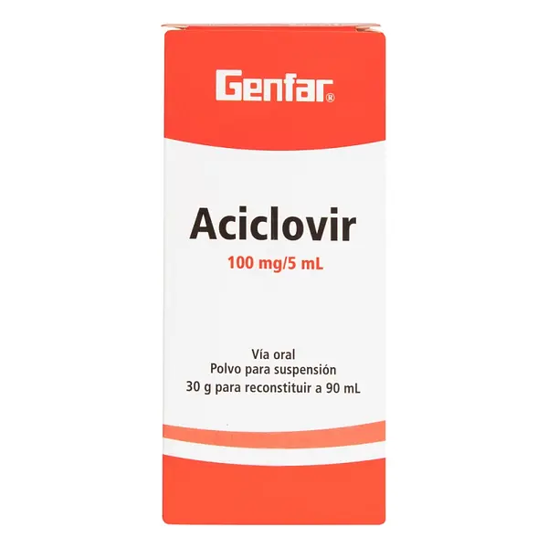 Aciclovir Suspensión 100 mg/90 ml