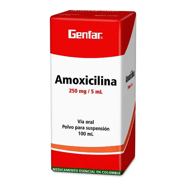 Amoxicilina 250 mg Suspensión 100 ml GF