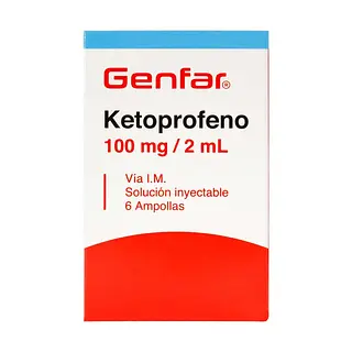 Ketoprofeno 100 mg 6 ampollas GF