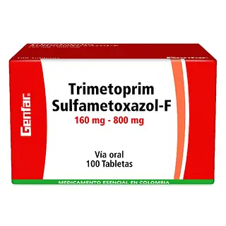 Trimetoprim Sulfa F 160/800 mg 100 tabletas