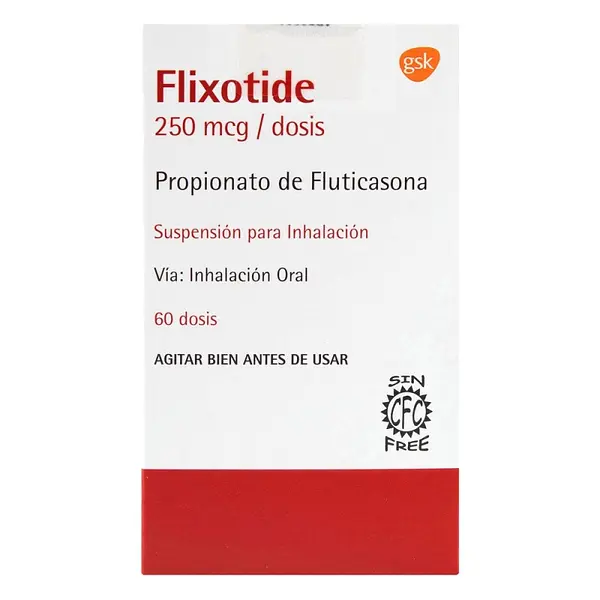 Flixotide Inhalador 250 mcg 60 dosis