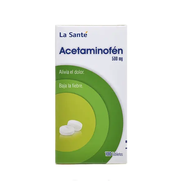 Acetaminofén 500 mg 100 tabletas LS