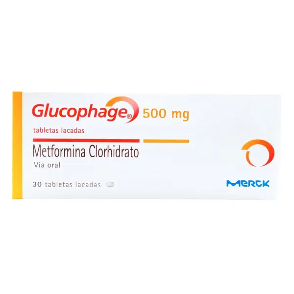 Glucophage 500 mg 30 tabletas