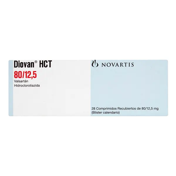 Diovan HCT 80/12.5 mg 28 tabletas
