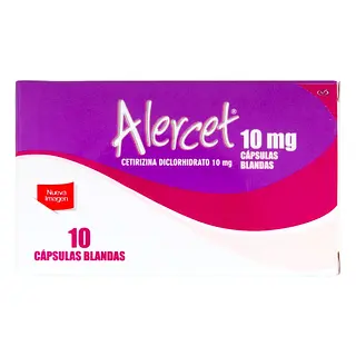Alercet 10 mg 10 tabletas
