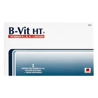 B-Vit HT 3 Ampollas Jeringa Prellenada