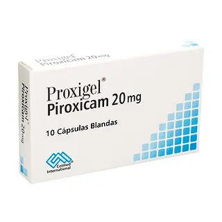 Proxigel Piroxicam 20 mg 10 cápsulas