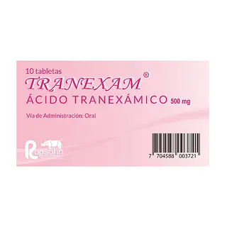 Tranexam 500 mg 10 tabletas
