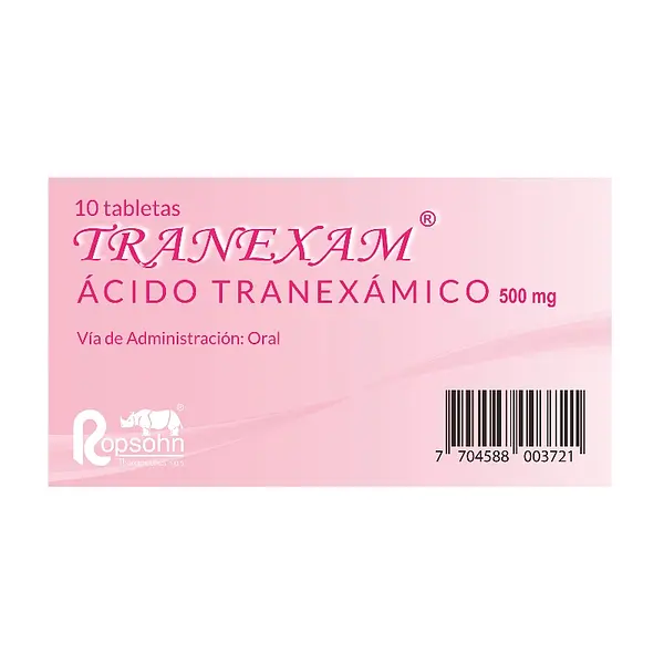 Tranexam 500 mg 10 tabletas