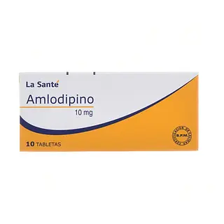 Amlodipino 10 mg 10 tabletas LS