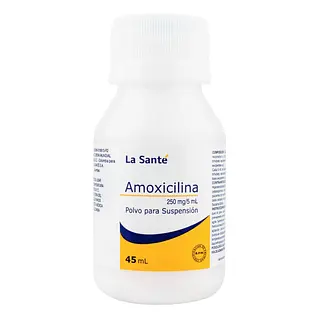 Amoxicilina 250 mg suspensión 45 ml LS