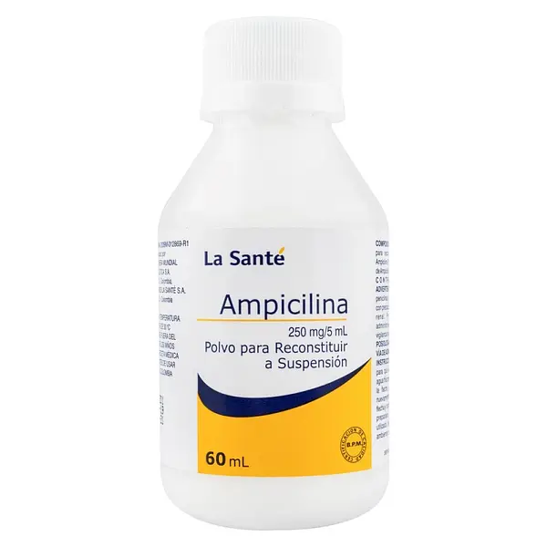 Ampicilina 250 mg suspensión 60 ml LS
