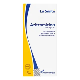 Azitromicina 200 mg Suspensión 15 ml LS