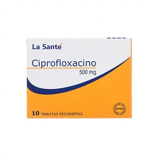 Ciprofloxacina 500 mg 10 tabletas LS