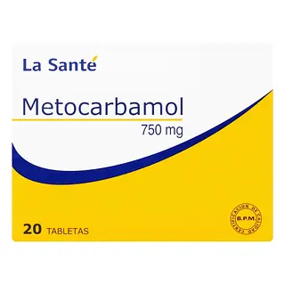 Metocarbamol 750 mg 20 tabletas LS