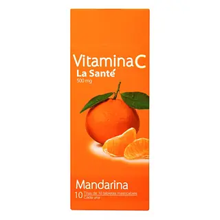 Vitamina C 500 mg Mandarina 100 tabletas