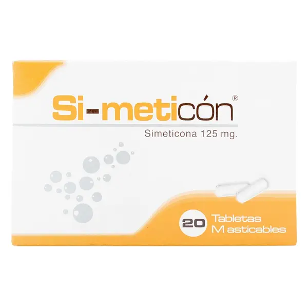 Simeticón 125 mg 20 tabletas
