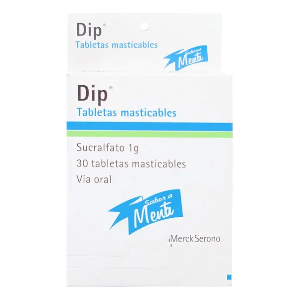 Dip 30 tabletas masticables menta