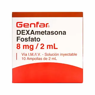 Dexametasona 8 mg/2 ml x10 ampollas
