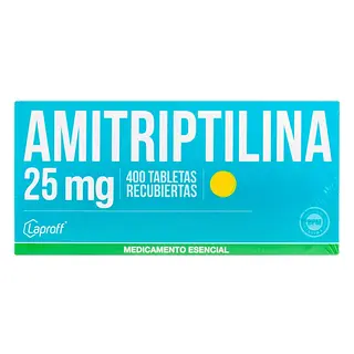 Amitriptilina 25 mg 400 tabletas LP