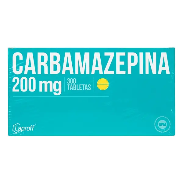 Carbamazepina 200 mg 300 tabletas