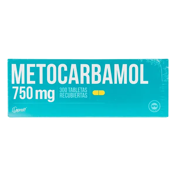 Metocarbamol 750 mg 300 tabletas LP