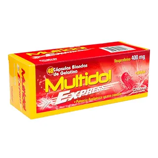 Multidol Express 400 mg 48 cápsulas blandas