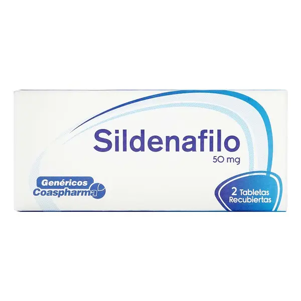Sildenafil 50 mg 2 tabletas Coa