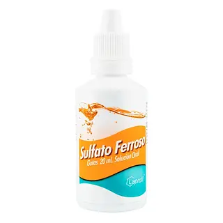 Sulfato Ferroso Gotas 125 mg/ml Frasco 30 ml Laproff