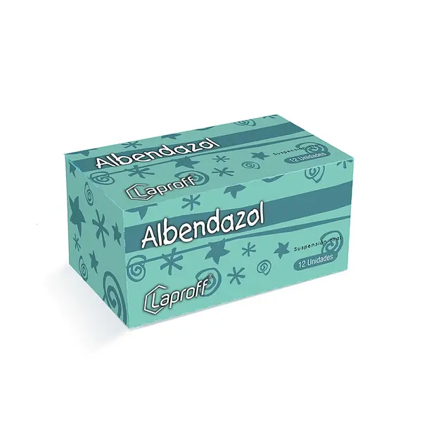 Albendazol suspensión 20 ml 12 sobres LP