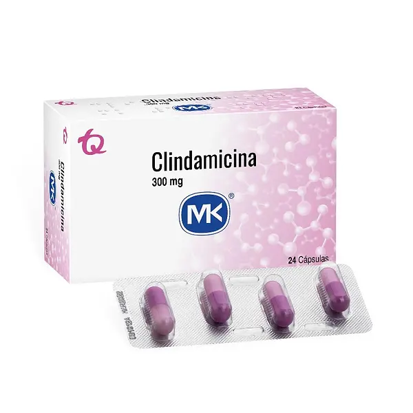 Clindamicina 300 mg 24 cápsulas MK