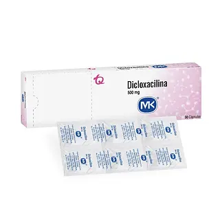 Dicloxacilina 500 mg 50 cápsulas MK