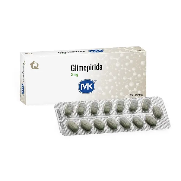Glimepirida 2 mg 15 tabletas MK