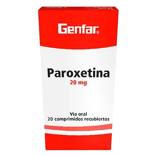 Paroxetina 20 mg 20 tabletas GF