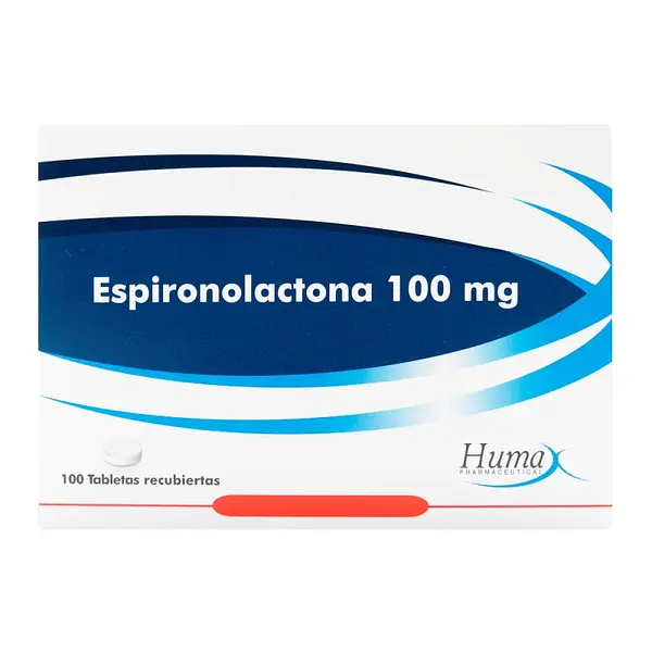 Espironolactona 100 mg 100 tabletas HP
