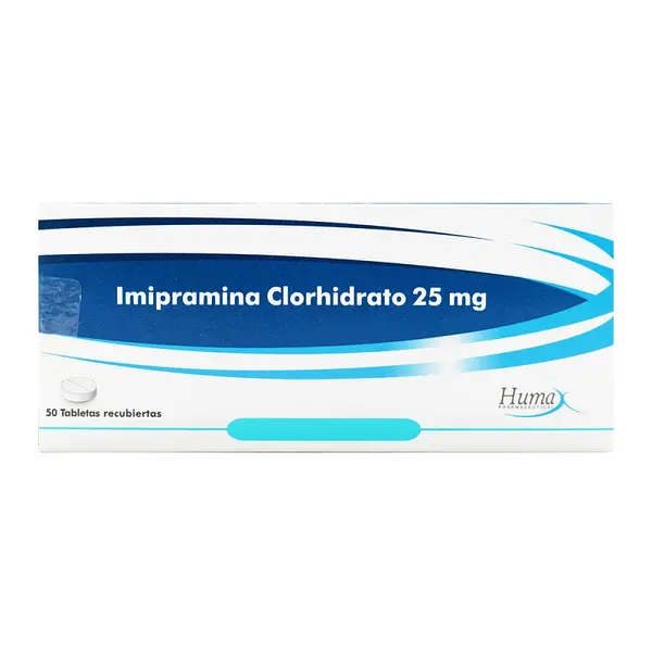 Imipramina 25 mg 50 tabletas HP