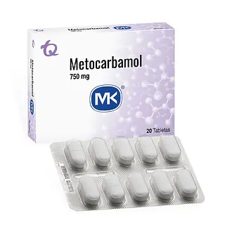 Metocarbamol 750 mg 20 tabletas MK
