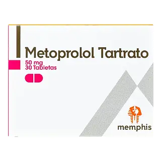 Metoprolol 50 mg 30 tabletas MP