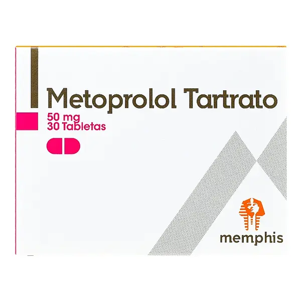 Metoprolol 50 mg 30 tabletas MP