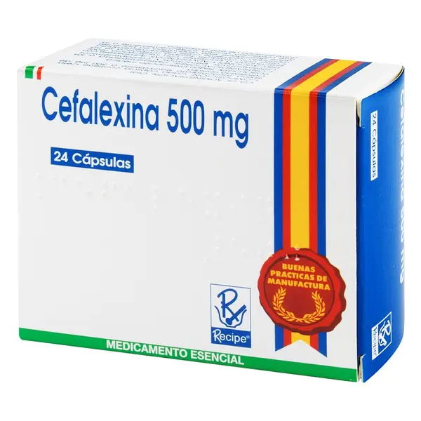 Cefalexina 500 mg 24 cápsulas