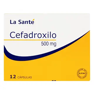 Cefadroxilo 500 mg 12 cápsulas LS
