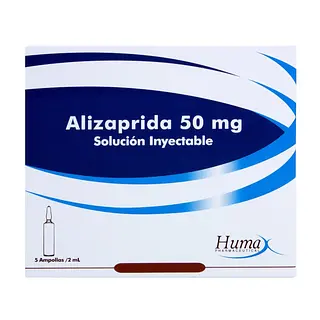 Alizaprida 50 mg/2 ml 5 ampollas HP