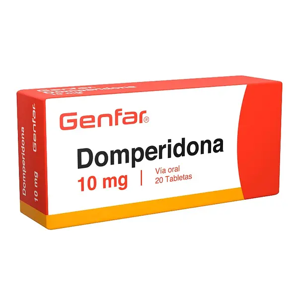 Domperidona 10 mg 20 tabletas
