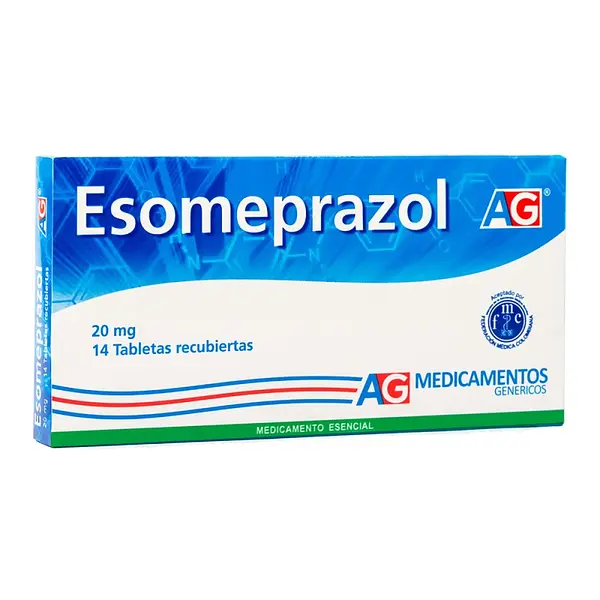 Esomeprazol 20 mg 14 tabletas AG