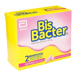 Bisbacter 262 mg 48 tabletas