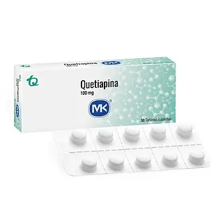 Quetiapina 100 mg 30 tabletas MK