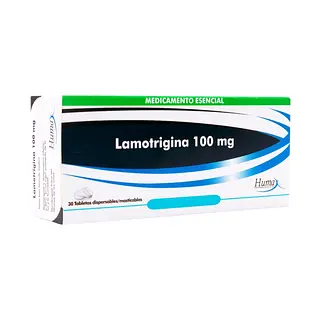 Lamotrigina 100 mg 30 tabletas HP
