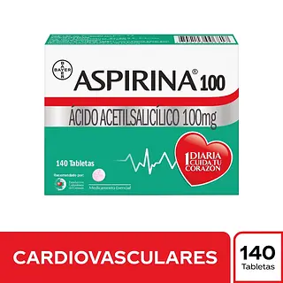 Aspirina 100 mg Caja x140